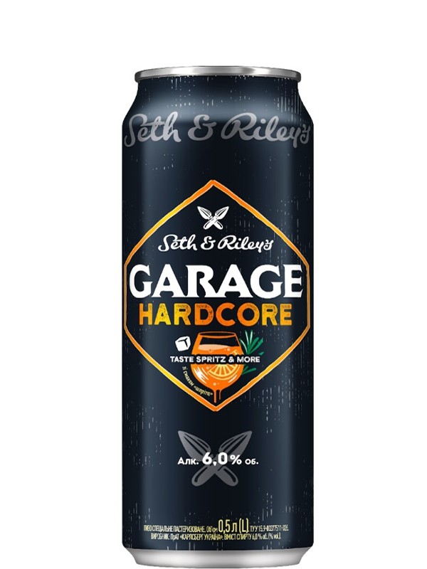 Пиво спеціальне 0.44л 4.4% світле пастеризоване Taste Lemon Hard Seth&Riley's Garage пл